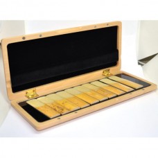 Rigotti Wooden Alto Sax Reed Case - 10 Reeds